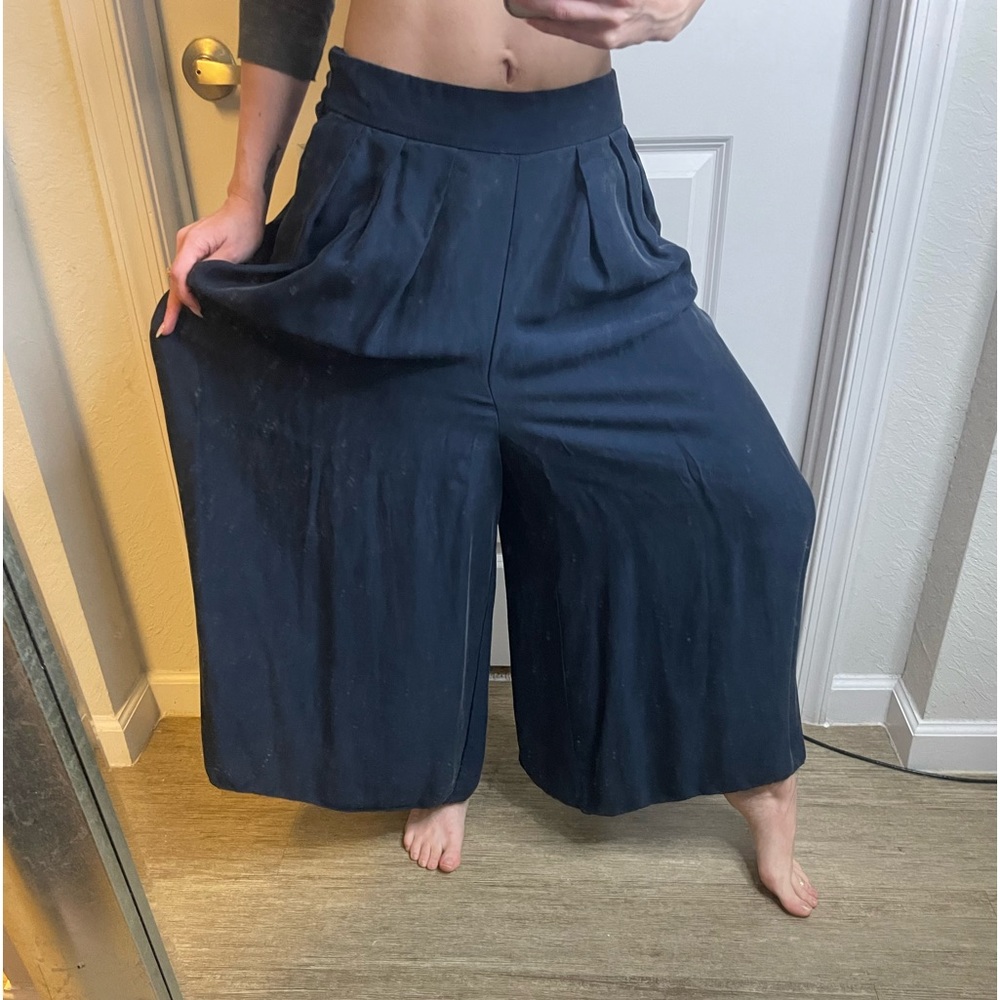 Silk Wide Leg Pant
